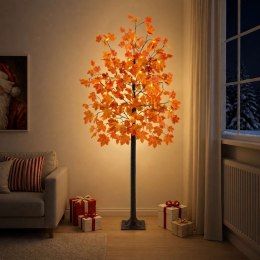 VidaXL Choinka LED drzewko klonowe brązowy 210 cm