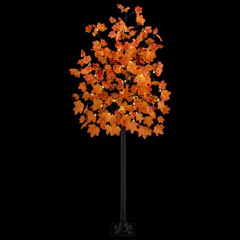 VidaXL Choinka LED drzewko klonowe brązowy 210 cm