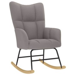 VidaXL Fotel bujany, kolor taupe, tapicerowany tkaniną