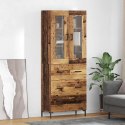 VidaXL Highboard 2 szt. Stare drewno 69,5 x 34 x 180 cm