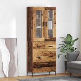 VidaXL Highboard 2 szt. Stare drewno 69,5 x 34 x 180 cm