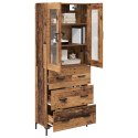 VidaXL Highboard 2 szt. Stare drewno 69,5 x 34 x 180 cm