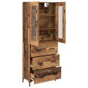 VidaXL Highboard 2 szt. Stare drewno 69,5 x 34 x 180 cm