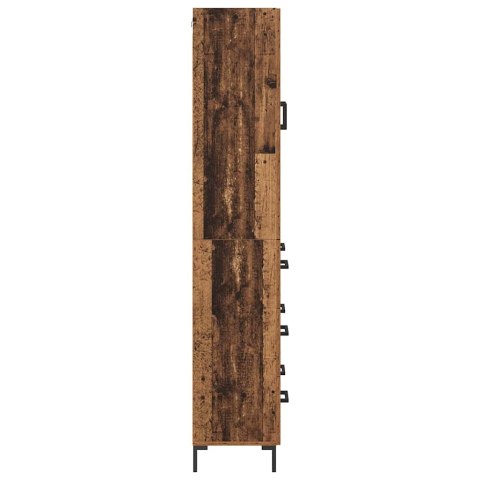 VidaXL Highboard 2 szt. Stare drewno 69,5 x 34 x 180 cm