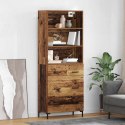 VidaXL Highboard Stare drewno 69,5 x 34 x 180 cm Drewno inżynieryjne