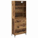 VidaXL Highboard Stare drewno 69,5 x 34 x 180 cm Drewno inżynieryjne