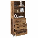 VidaXL Highboard Stare drewno 69,5 x 34 x 180 cm Drewno inżynieryjne