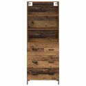VidaXL Highboard Stare drewno 69,5 x 34 x 180 cm Drewno inżynieryjne
