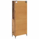VidaXL Highboard Stare drewno 69,5 x 34 x 180 cm Drewno inżynieryjne