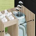VidaXL Szafka golfowa Gładki Dąb Sonoma 102 x 45 x 85,5 cm