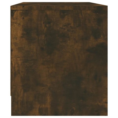 VidaXL Szafka pod telewizor, przydymiony dąb, 90x35x40 cm