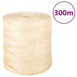 VidaXL Sznur, sizal 100%, 2 mm, 300 m