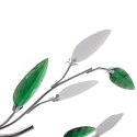 VidaXL Lampa sufitowa, 5 żarówek E14, zielono-biała