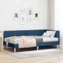 VidaXL Rama Łóżka Narożnego z Materacem 2 szt. Niebieski 90 x 200 cm