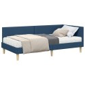 VidaXL Rama Łóżka Narożnego z Materacem 2 szt. Niebieski 90 x 200 cm