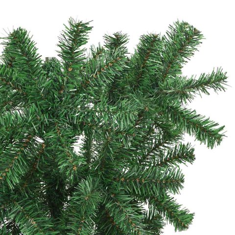 VidaXL Odwrócone sztuczne drzewko choinkowe z zestawem bombek 120 cm