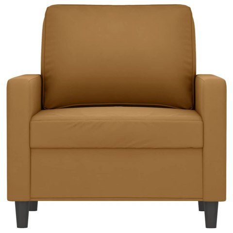 VidaXL Fotel, brązowy, 60 cm, obity aksamitem
