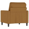 VidaXL Fotel, brązowy, 60 cm, obity aksamitem