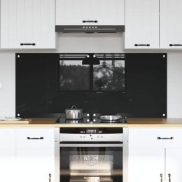 VidaXL Panel kuchenny 2 szt. Czarny 70 x 60 cm szkło hartowane
