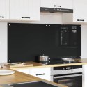 VidaXL Panel kuchenny 2 szt. Czarny 70 x 60 cm szkło hartowane