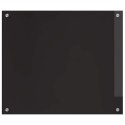 VidaXL Panel kuchenny 2 szt. Czarny 70 x 60 cm szkło hartowane