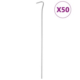 VidaXL Śledzie do namiotu, 50 szt., 30 cm, Ø4 mm, stal galwanizowana
