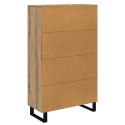 VidaXL Highboard Dąb rzemieślniczy 69,5 x 31 x 115 cm