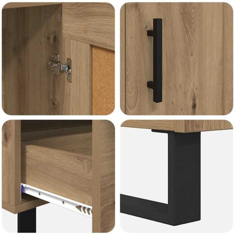 VidaXL Highboard Dąb rzemieślniczy 69,5 x 31 x 115 cm