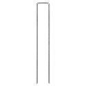 VidaXL Kołki gruntowe w kształcie litery U, 25 szt., 20x4 cm, stal