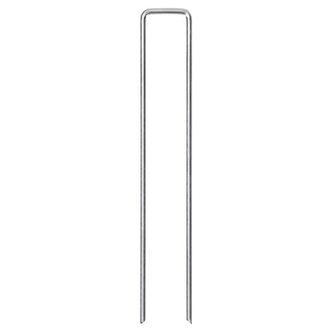 VidaXL Kołki gruntowe w kształcie litery U, 25 szt., 20x4 cm, stal