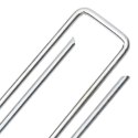 VidaXL Kołki gruntowe w kształcie litery U, 25 szt., 20x4 cm, stal