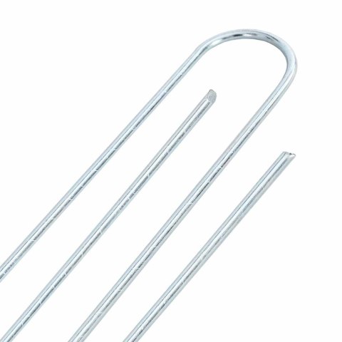 VidaXL Kołki gruntowe w kształcie litery U, 50 szt., 20x3,5 cm, stal