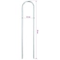 VidaXL Kołki gruntowe w kształcie litery U, 50 szt., 20x3,5 cm, stal
