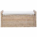 VidaXL Ławka z miejscem do przechowywania GENDT Naturalny rattan