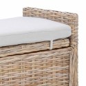 VidaXL Ławka z miejscem do przechowywania GENDT Naturalny rattan