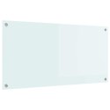 VidaXL Panel kuchenny Mleko 100 x 50 cm szkło hartowane