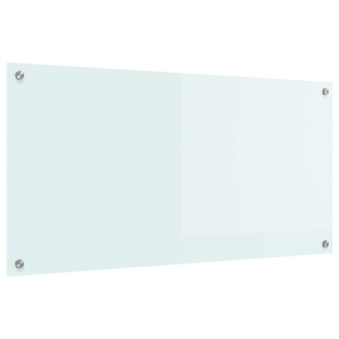 VidaXL Panel kuchenny Mleko 100 x 50 cm szkło hartowane