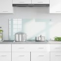 VidaXL Panel kuchenny Mleko 100 x 50 cm szkło hartowane