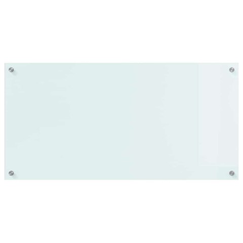 VidaXL Panel kuchenny Mleko 100 x 50 cm szkło hartowane