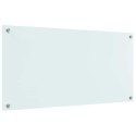VidaXL Panel kuchenny Mleko 100 x 50 cm szkło hartowane