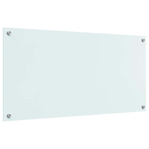 VidaXL Panel kuchenny Mleko 100 x 50 cm szkło hartowane