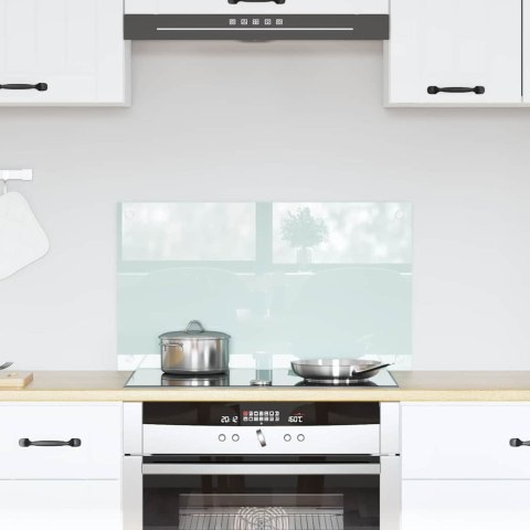 VidaXL Panel kuchenny Mleko 70 x 40 cm szkło hartowane