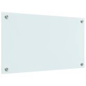 VidaXL Panel kuchenny Mleko 70 x 40 cm szkło hartowane