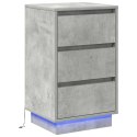 VidaXL Szafka Nocna Betonowy szary 39 x 34,5 x 65 cm