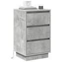 VidaXL Szafka Nocna Betonowy szary 39 x 34,5 x 65 cm