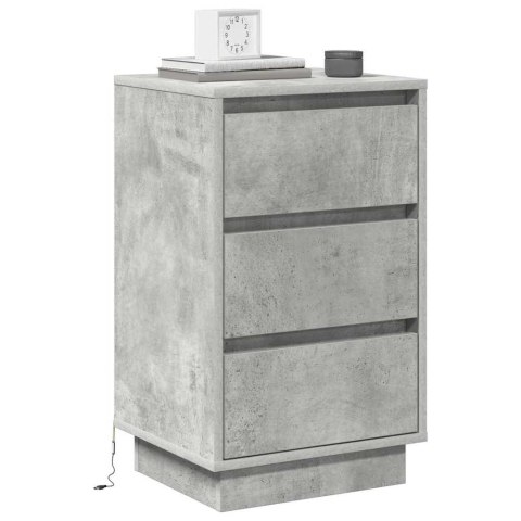 VidaXL Szafka Nocna Betonowy szary 39 x 34,5 x 65 cm
