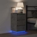 VidaXL Szafka Nocna Betonowy szary 39 x 34,5 x 65 cm
