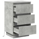 VidaXL Szafka Nocna Betonowy szary 39 x 34,5 x 65 cm