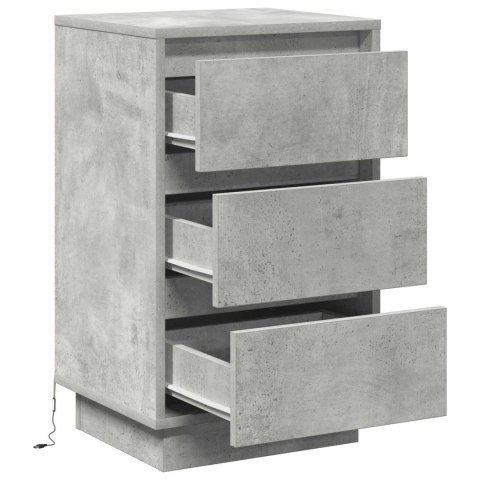 VidaXL Szafka Nocna Betonowy szary 39 x 34,5 x 65 cm