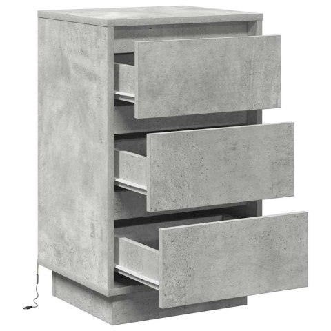 VidaXL Szafka Nocna Betonowy szary 39 x 34,5 x 65 cm